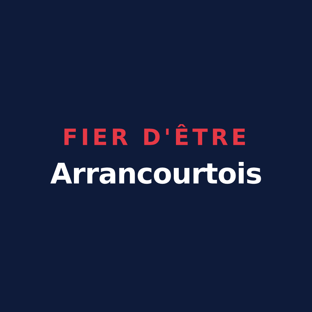 T-shirt « Fier d'être Arrancourtois » — design pour Arrancourt