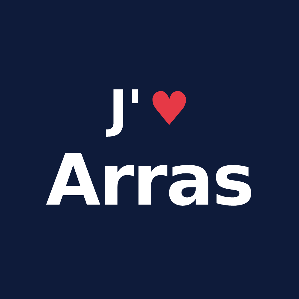 T-shirt personnalisé Arras — design J'aime Arras