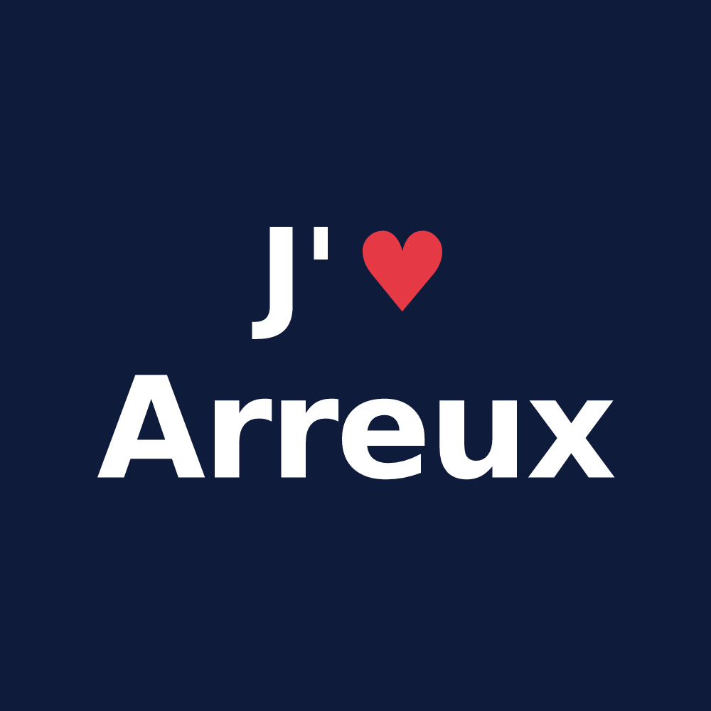 T-shirt personnalisé Arreux — design J'aime Arreux
