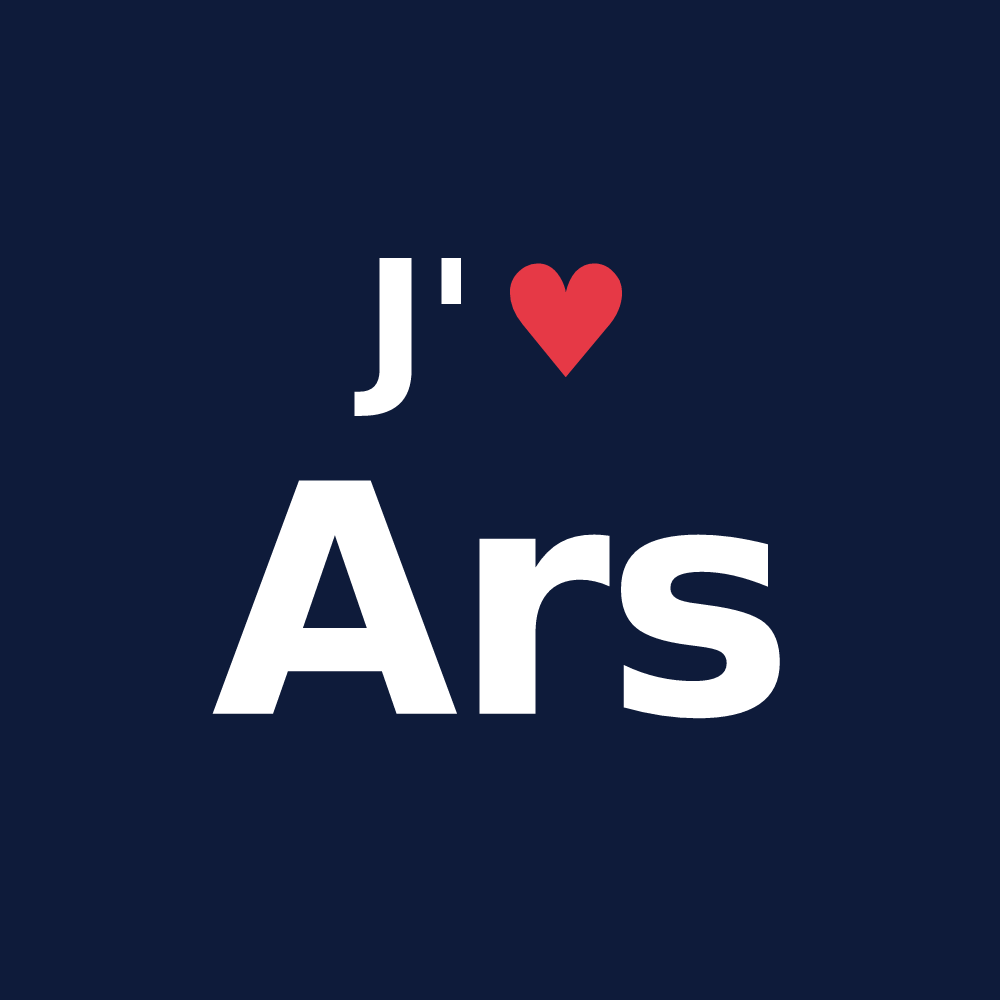 T-shirt personnalisé Ars — design J'aime Ars