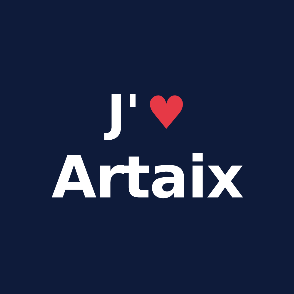 T-shirt personnalisé Artaix — design J'aime Artaix