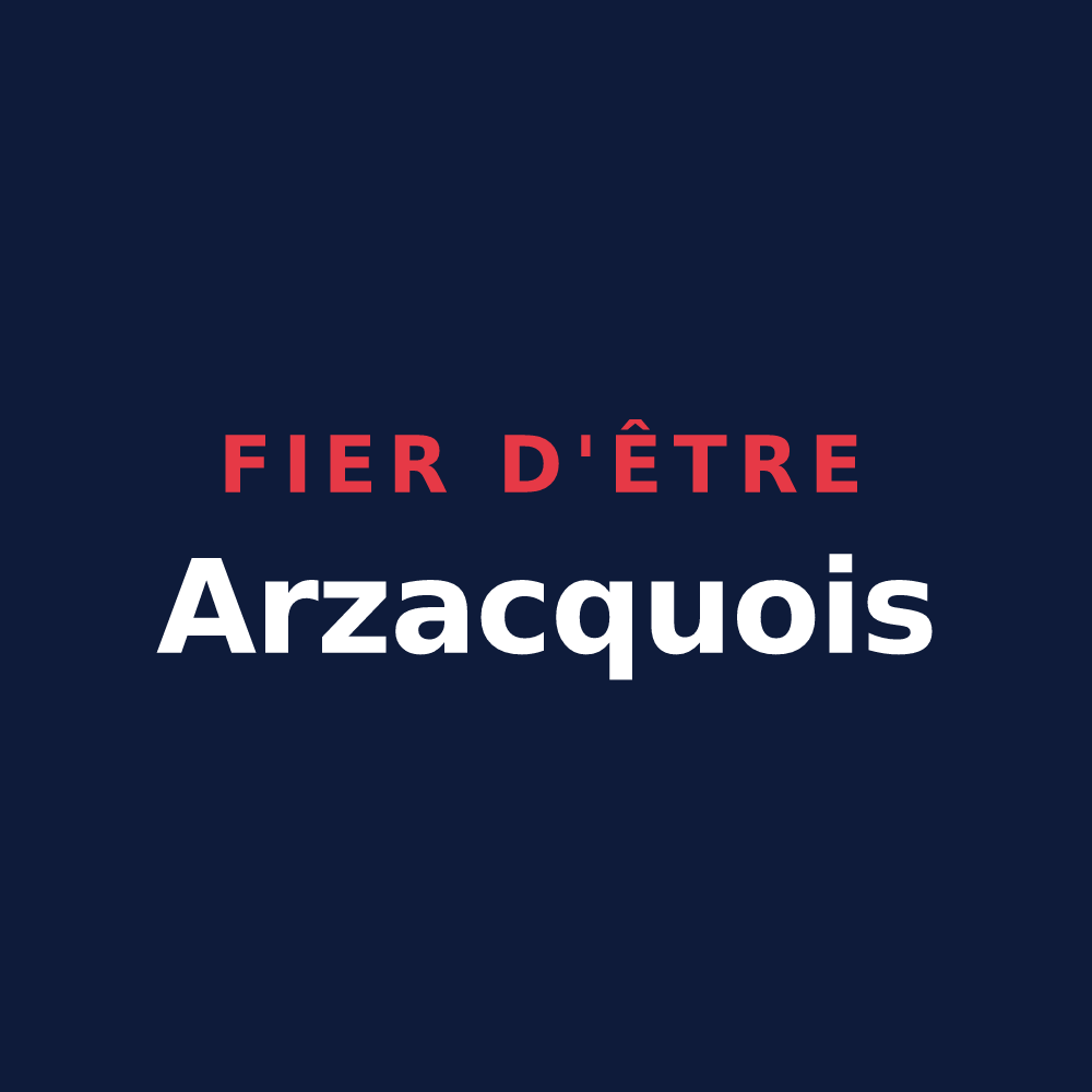 T-shirt « Fier d'être Arzacquois » — design pour Arzacq-Arraziguet