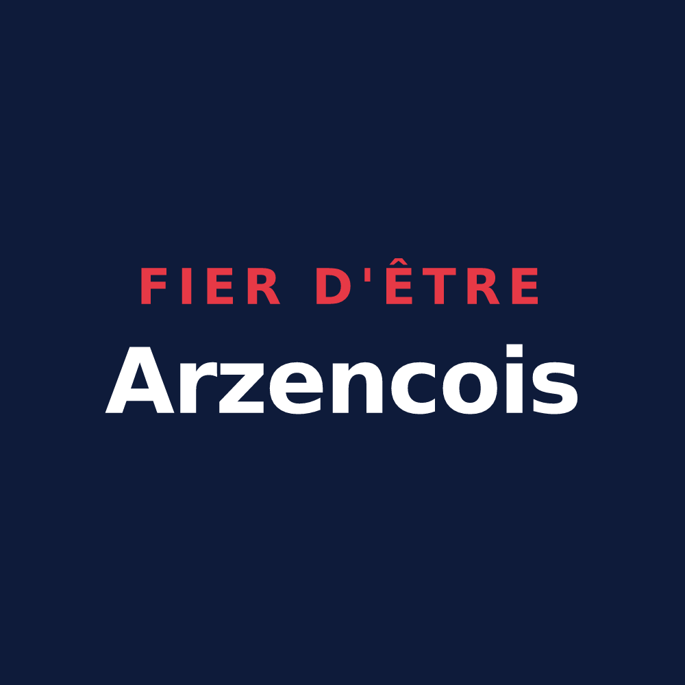 T-shirt « Fier d'être Arzencois » — design pour Arzenc-de-Randon