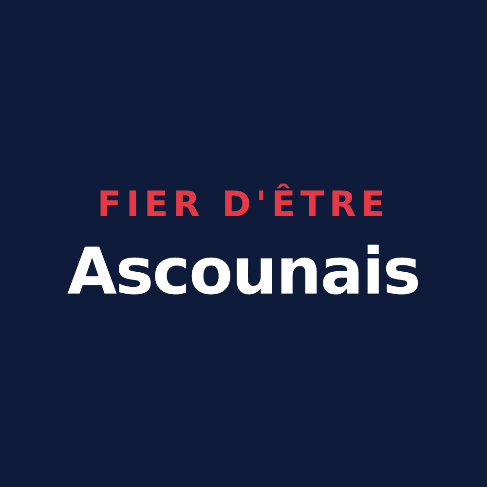 T-shirt « Fier d'être Ascounais » — design pour Ascou