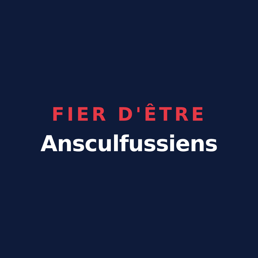 T-shirt « Fier d'être Ansculfussiens » — design pour Ascoux