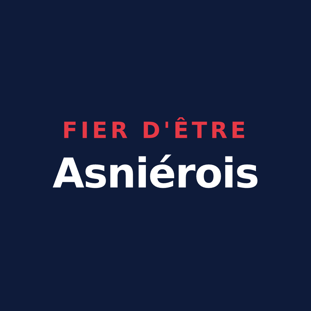 T-shirt « Fier d'être Asniérois » — design pour Asnières-sur-Vègre
