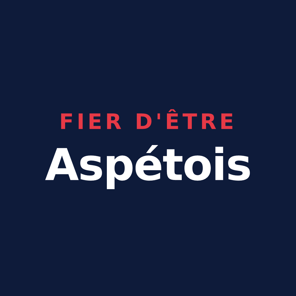 T-shirt « Fier d'être Aspétois » — design pour Aspet
