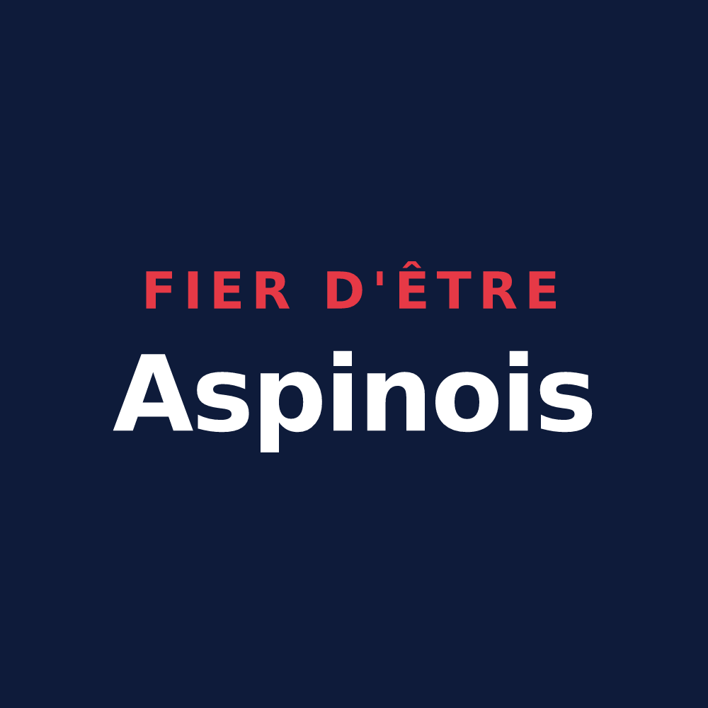 T-shirt « Fier d'être Aspinois » — design pour Aspin-en-Lavedan