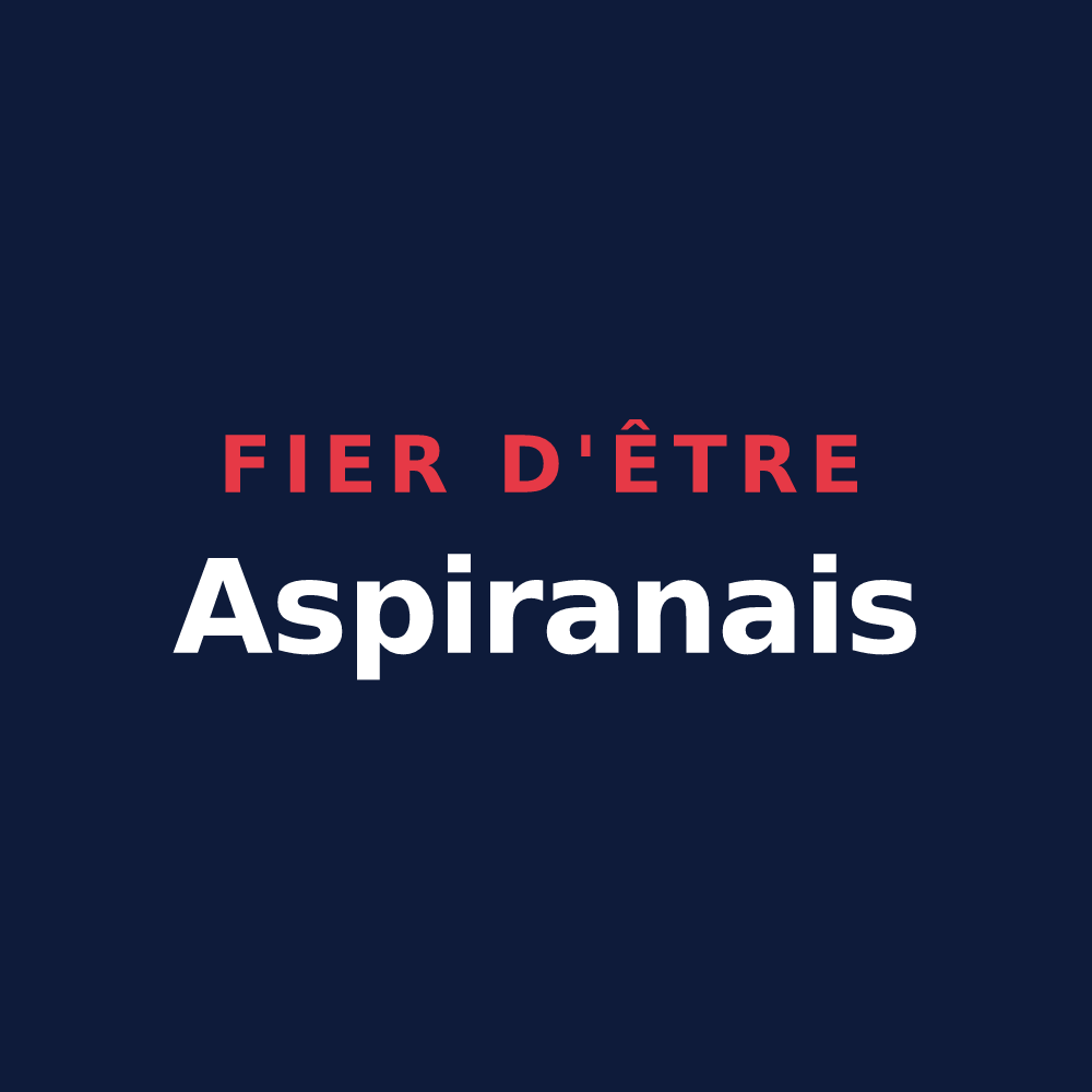 T-shirt « Fier d'être Aspiranais » — design pour Aspiran
