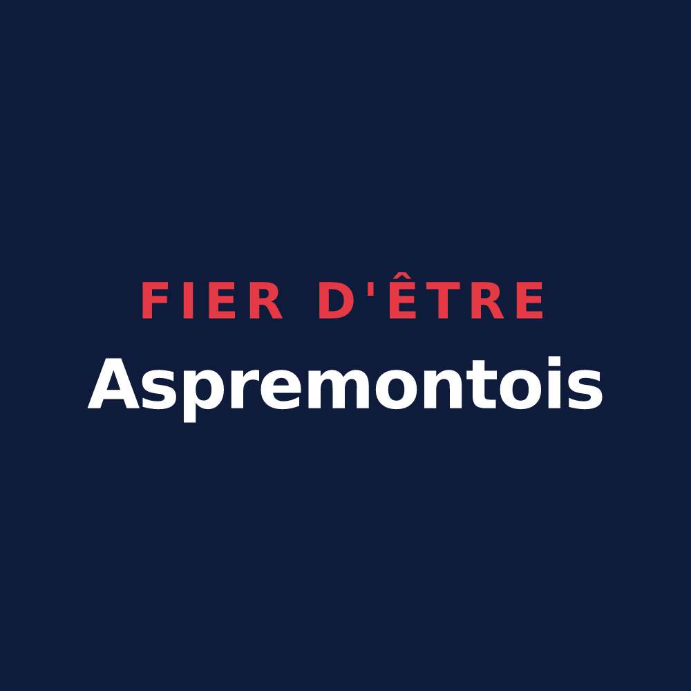 T-shirt « Fier d'être Aspremontois » — design pour Aspremont