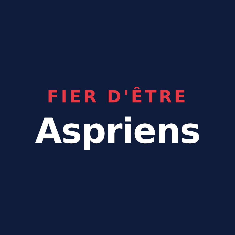 T-shirt « Fier d'être Aspriens » — design pour Aspres-sur-Buëch