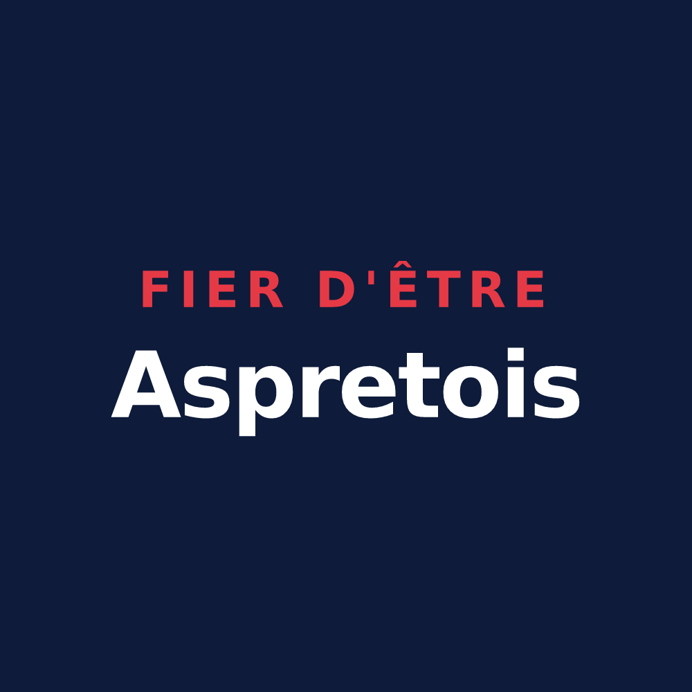 T-shirt « Fier d'être Aspretois » — design pour Aspret-Sarrat