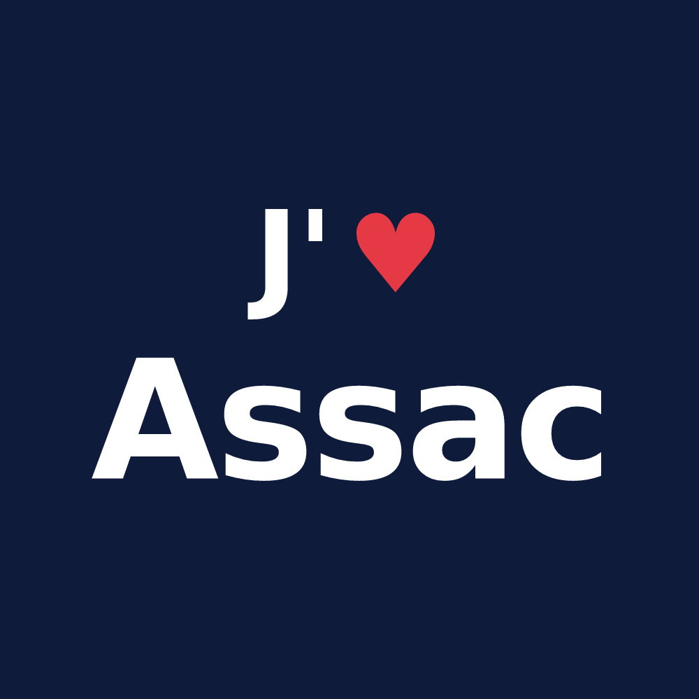 T-shirt personnalisé Assac — design J'aime Assac