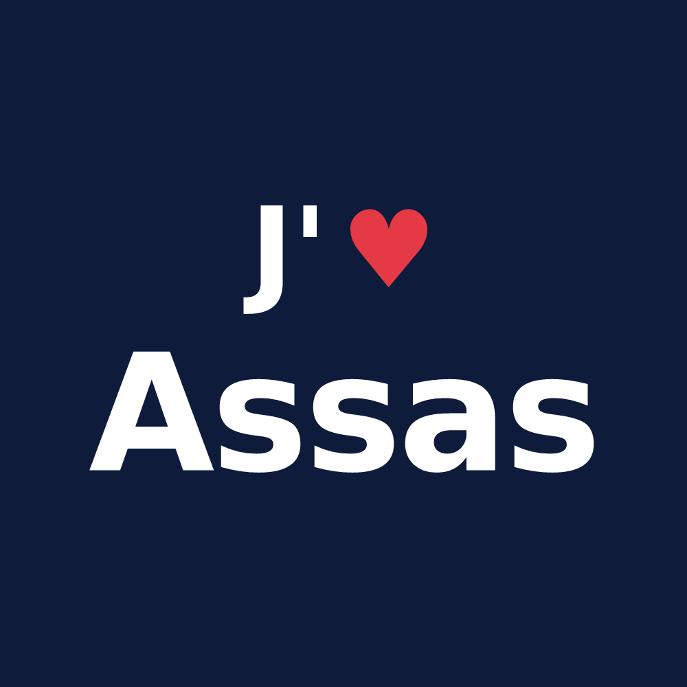 T-shirt personnalisé Assas — design J'aime Assas