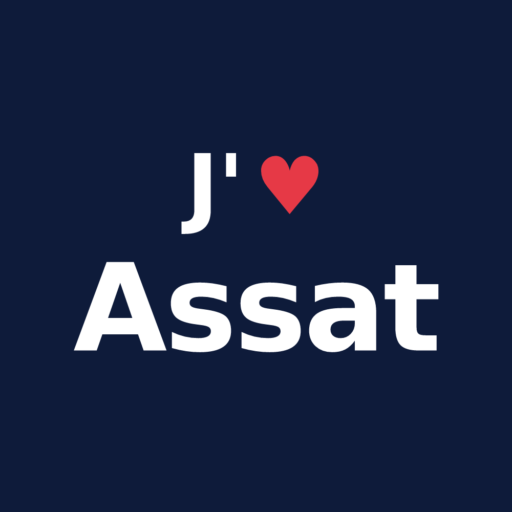 T-shirt personnalisé Assat — design J'aime Assat