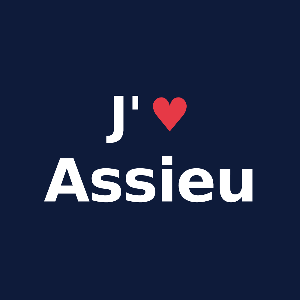 T-shirt personnalisé Assieu — design J'aime Assieu