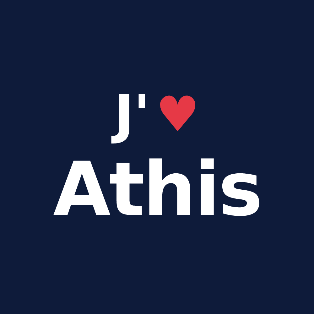 T-shirt personnalisé Athis — design J'aime Athis
