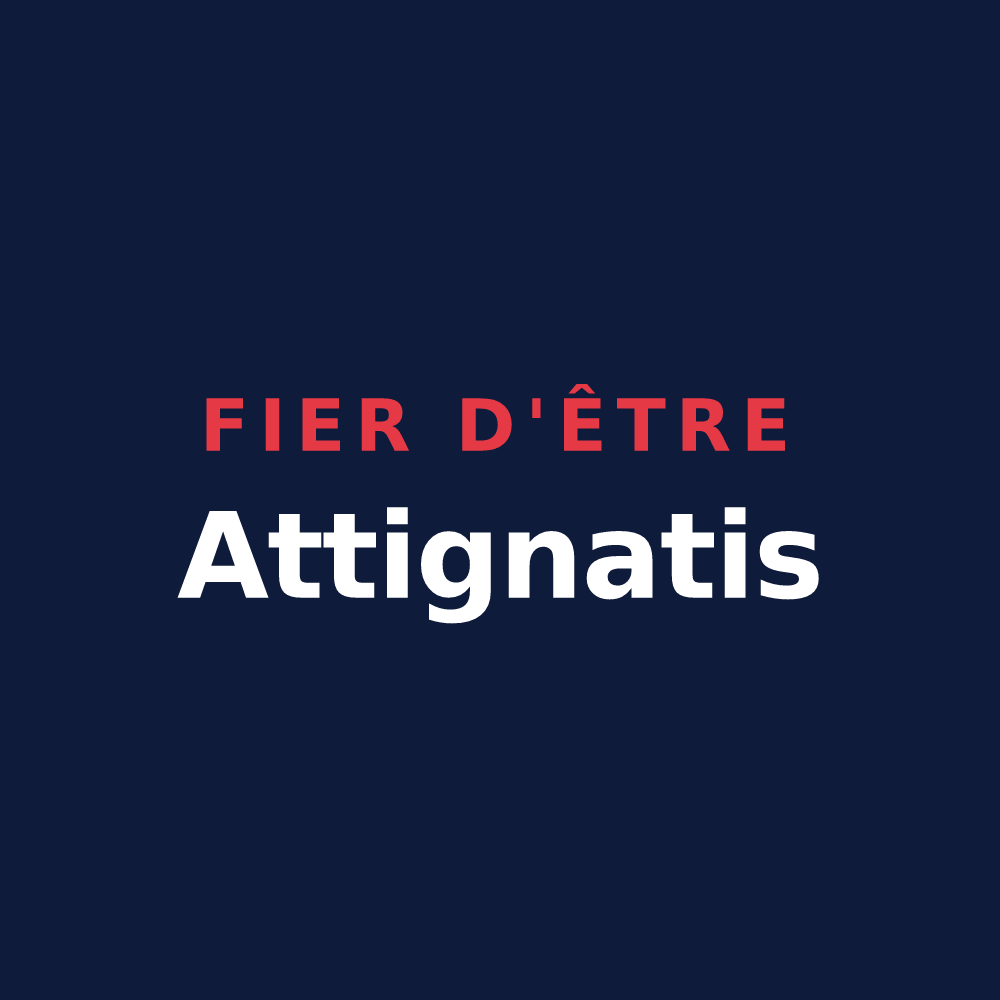 T-shirt « Fier d'être Attignatis » — design pour Attignat