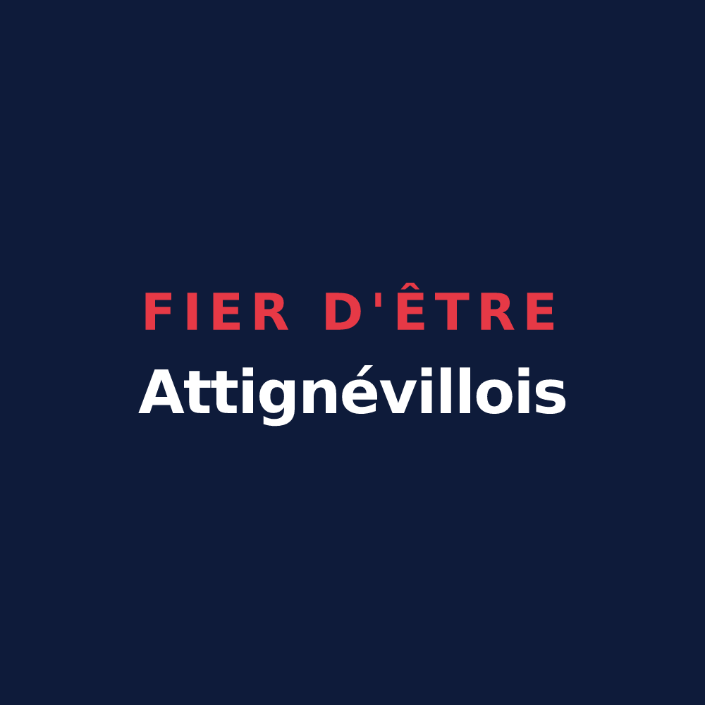T-shirt « Fier d'être Attignévillois » — design pour Attignéville