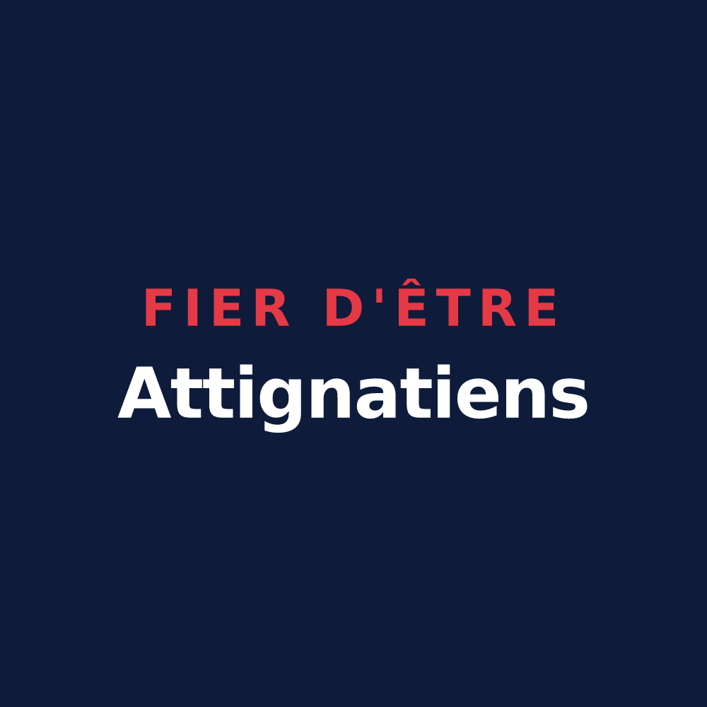 T-shirt « Fier d'être Attignatiens » — design pour Attigny