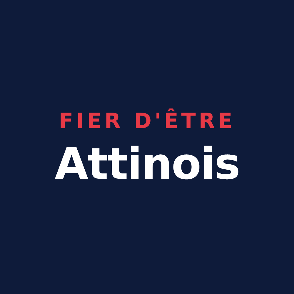 T-shirt « Fier d'être Attinois » — design pour Attin