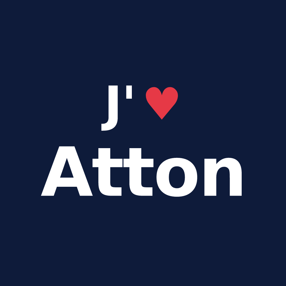 T-shirt personnalisé Atton — design J'aime Atton