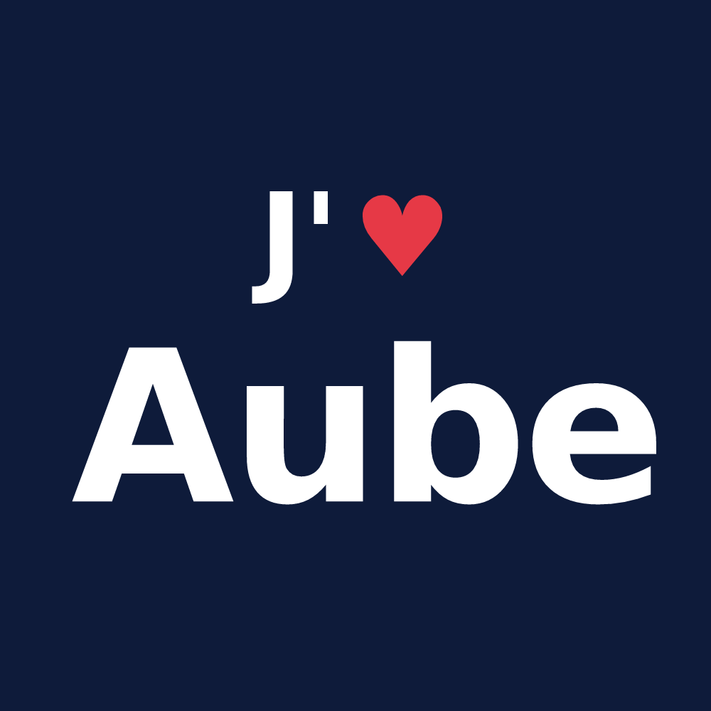 T-shirt personnalisé Aube — design J'aime Aube