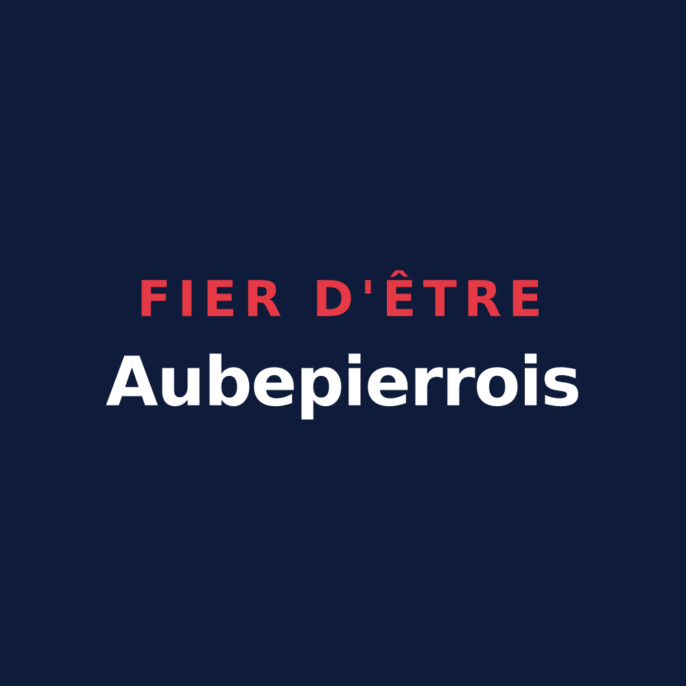 T-shirt « Fier d'être Aubepierrois » — design pour Aubepierre-sur-Aube