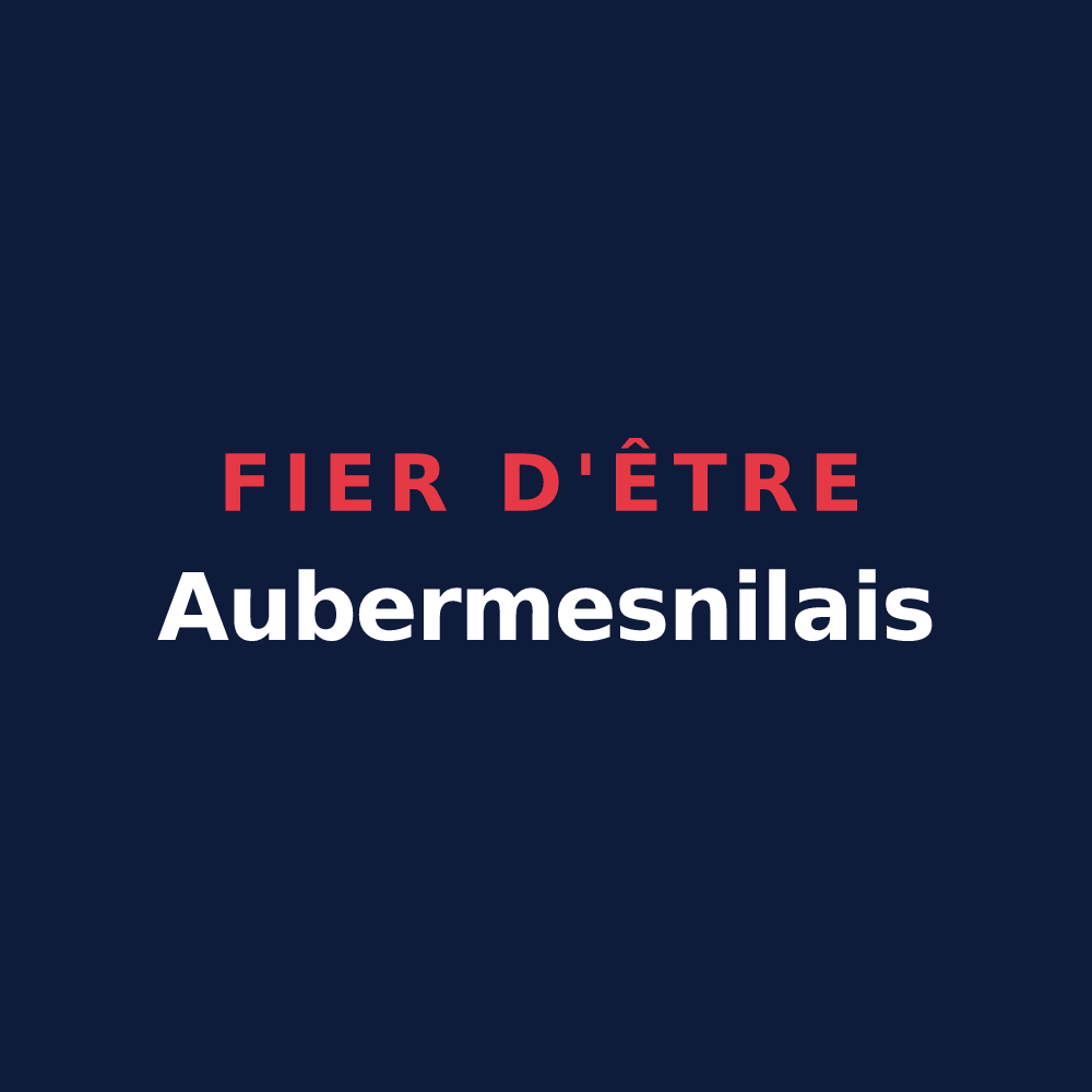T-shirt « Fier d'être Aubermesnilais » — design pour Aubermesnil-aux-Érables