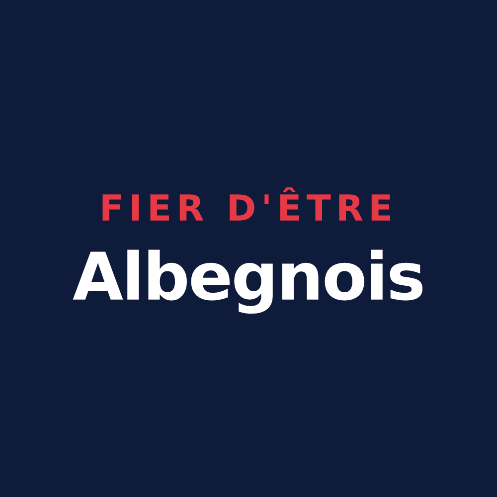 T-shirt « Fier d'être Albegnois » — design pour Aubigny-aux-Kaisnes