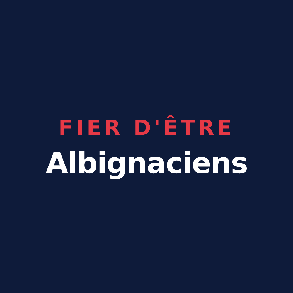 T-shirt « Fier d'être Albignaciens » — design pour Aubigny