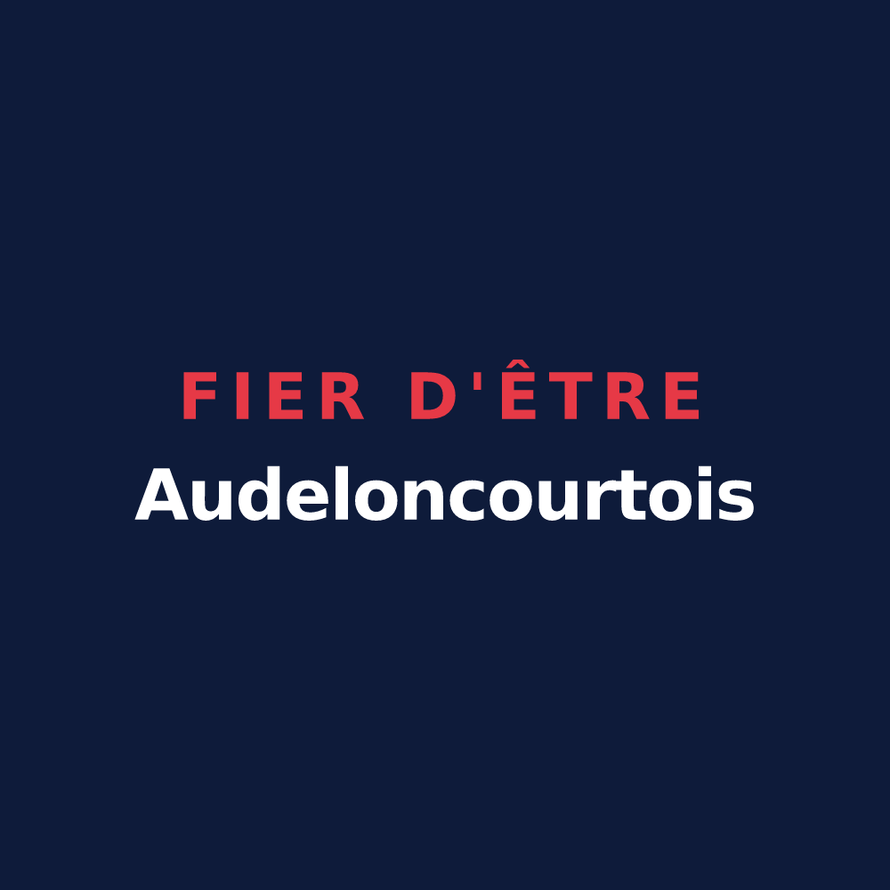 T-shirt « Fier d'être Audeloncourtois » — design pour Audeloncourt