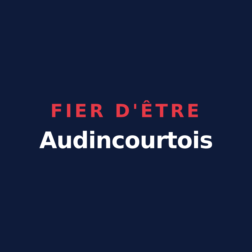 T-shirt « Fier d'être Audincourtois » — design pour Audincourt