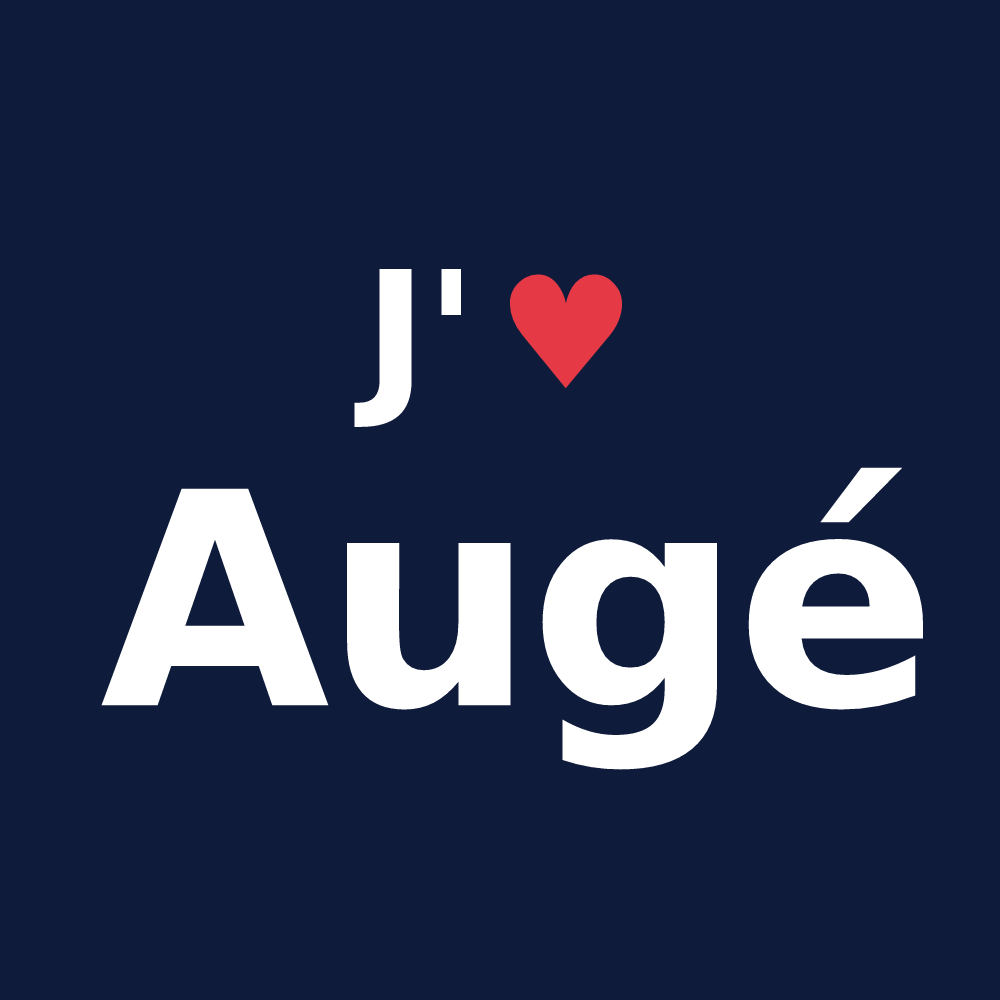 T-shirt personnalisé Augé — design J'aime Augé