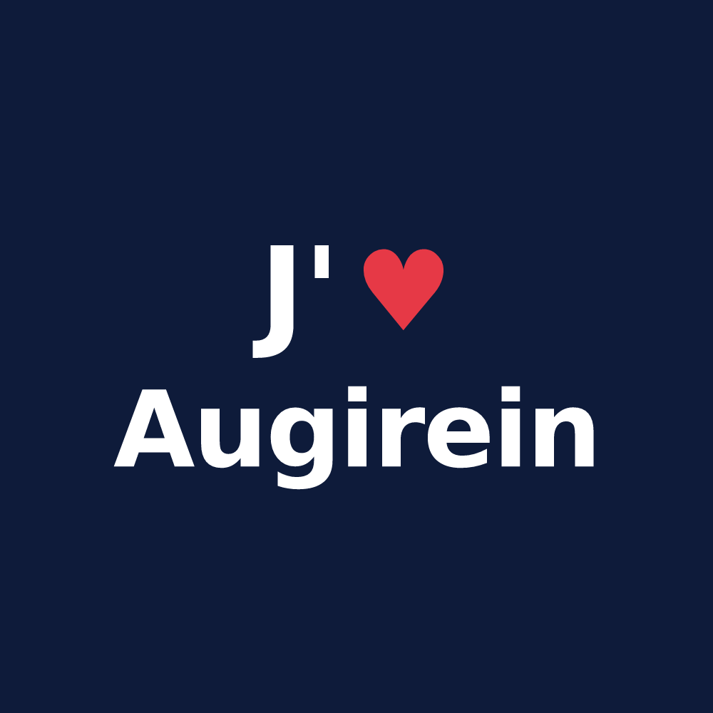 T-shirt personnalisé Augirein — design J'aime Augirein