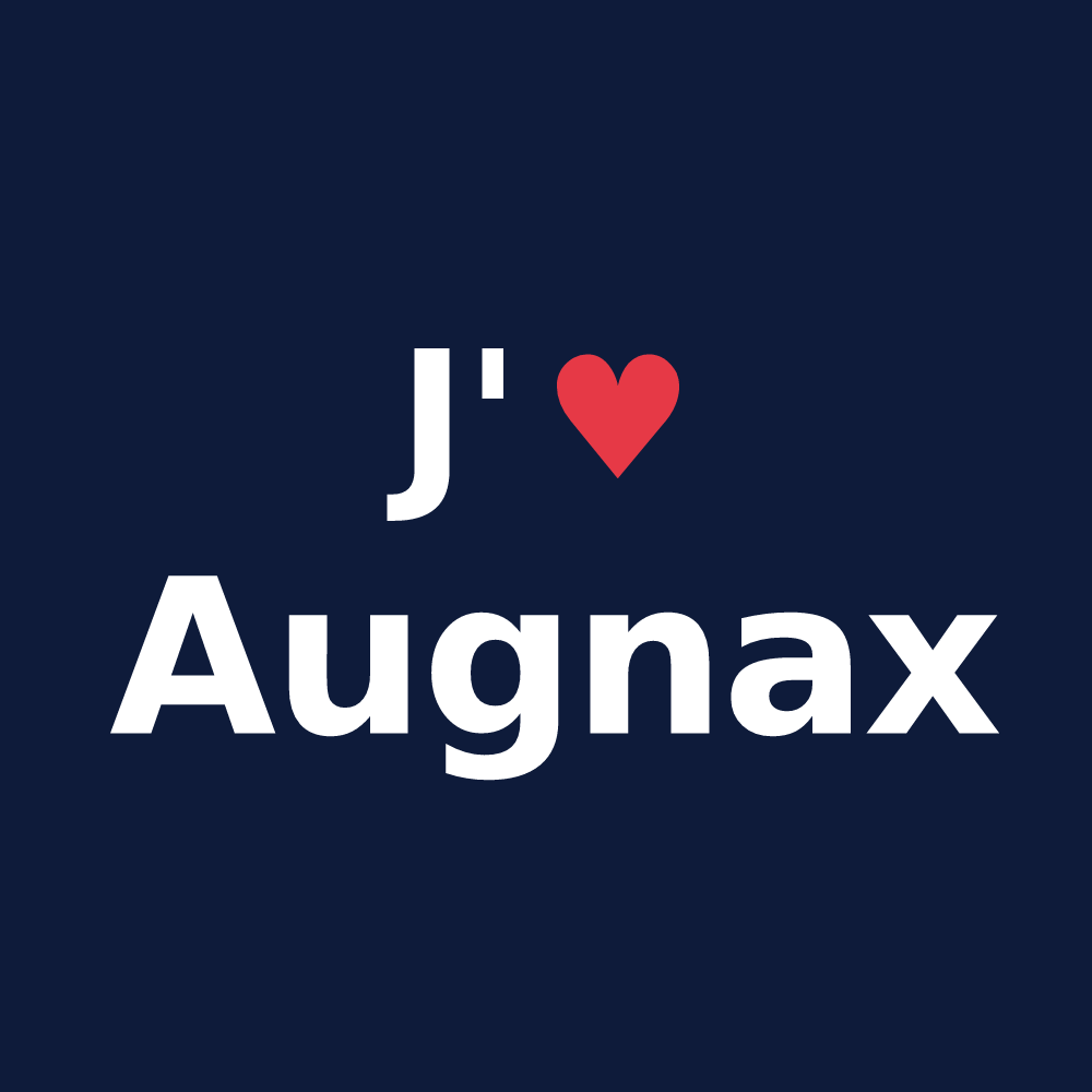 T-shirt personnalisé Augnax — design J'aime Augnax