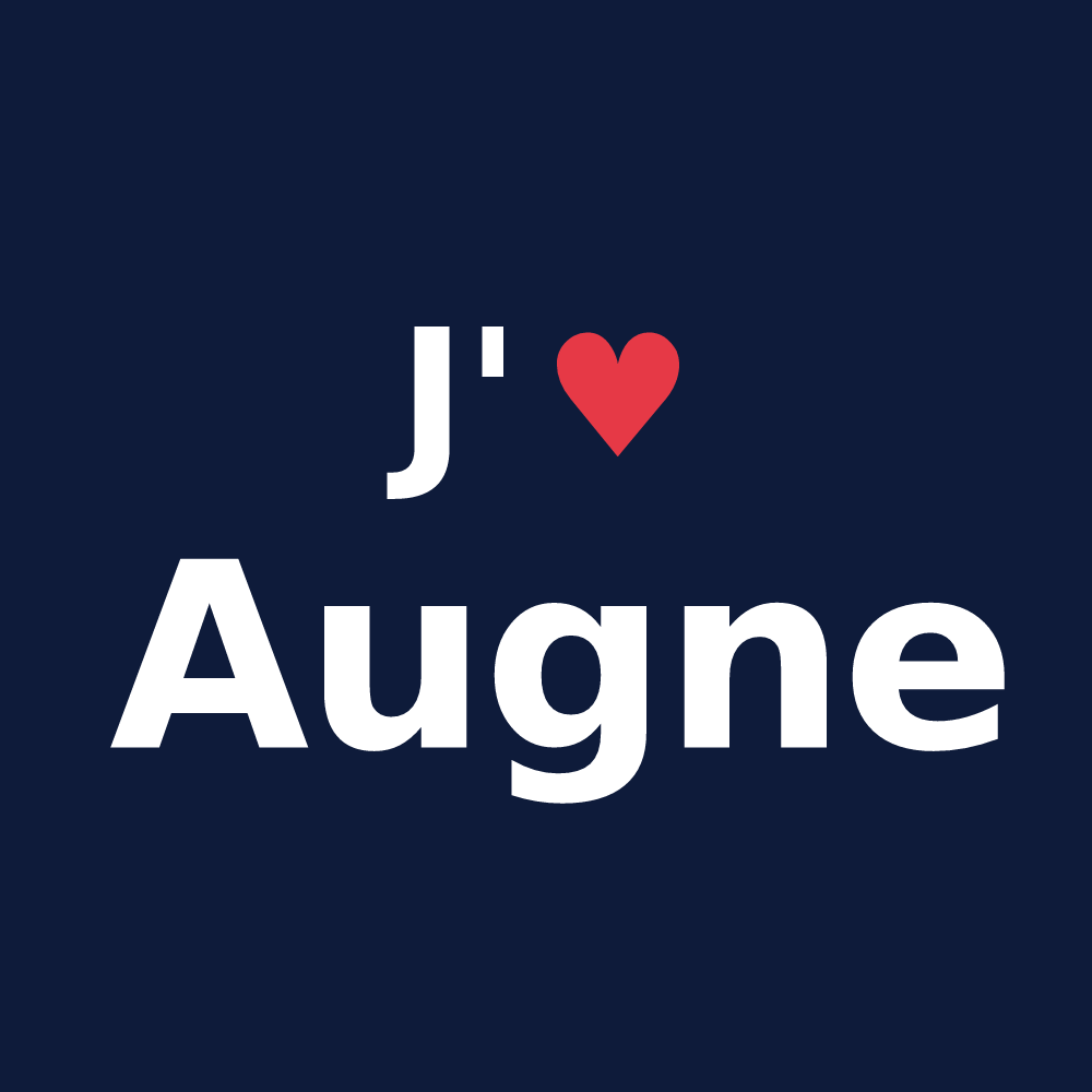 T-shirt personnalisé Augne — design J'aime Augne