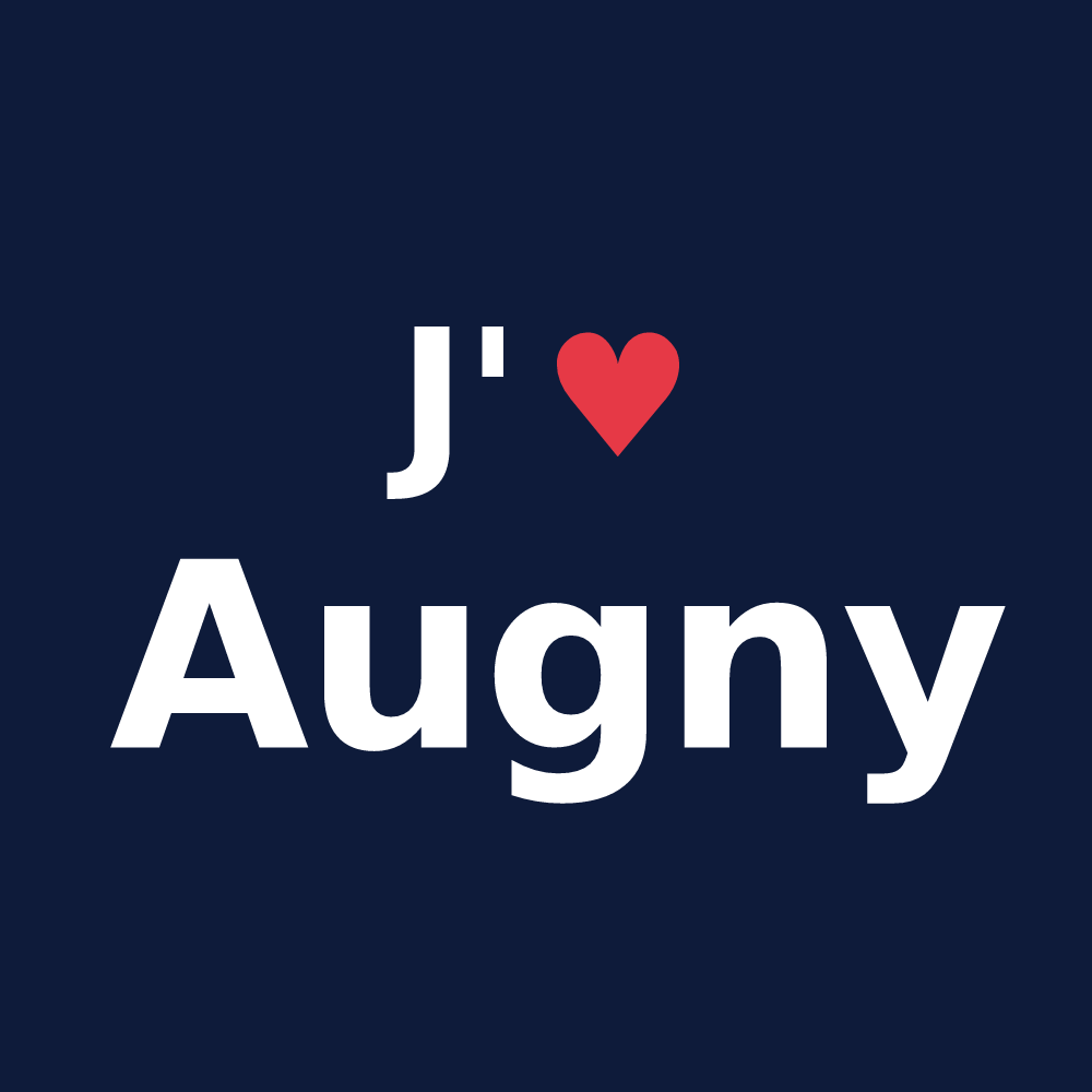 T-shirt personnalisé Augny — design J'aime Augny