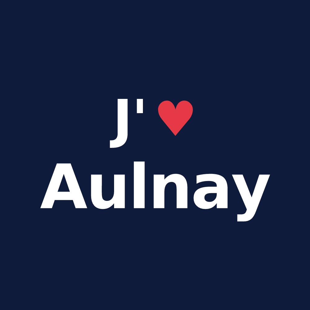 T-shirt personnalisé Aulnay — design J'aime Aulnay