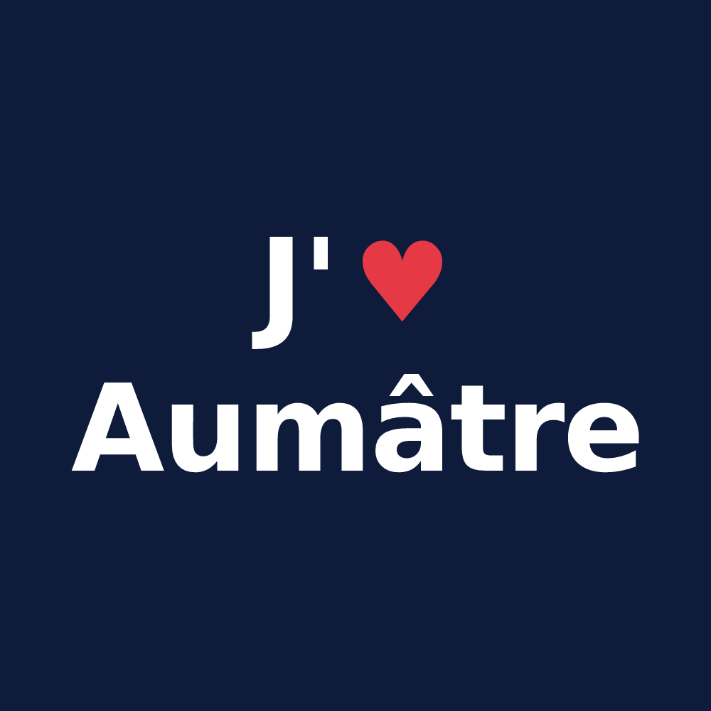 T-shirt personnalisé Aumâtre — design J'aime Aumâtre