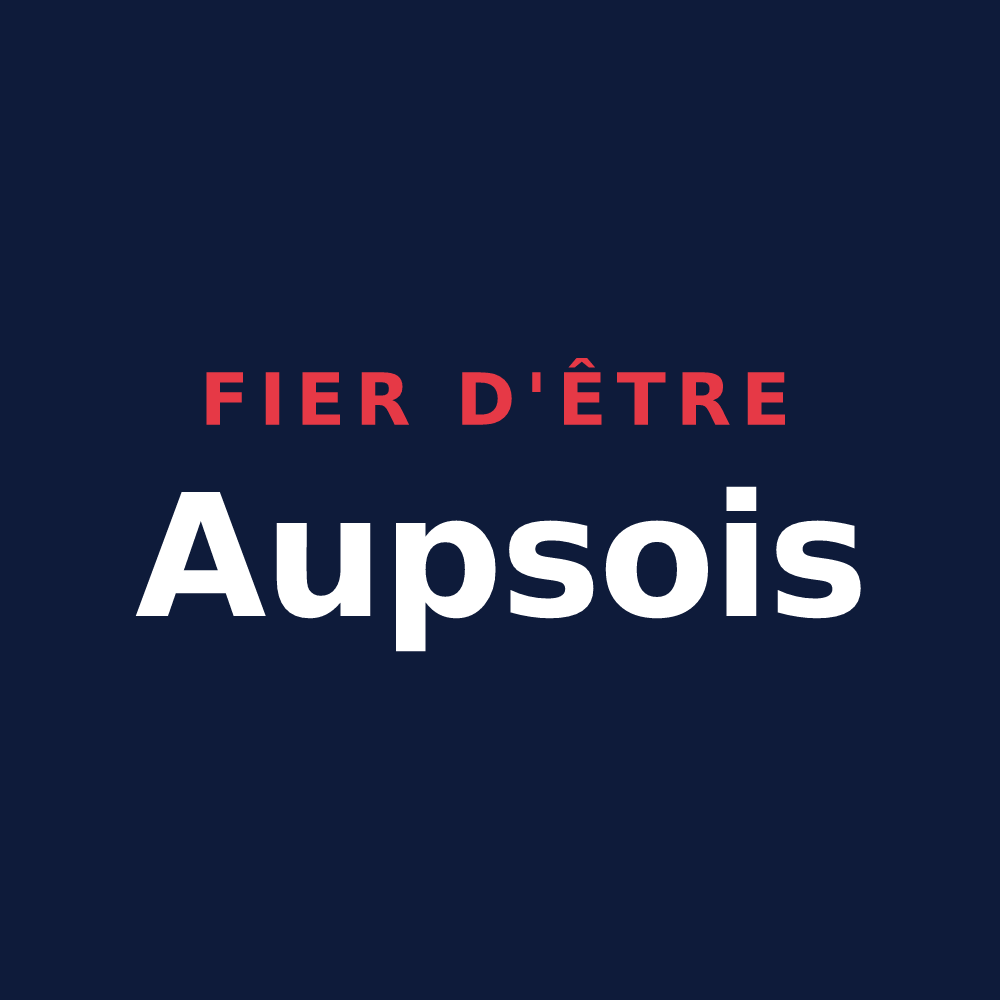 T-shirt « Fier d'être Aupsois » — design pour Aups