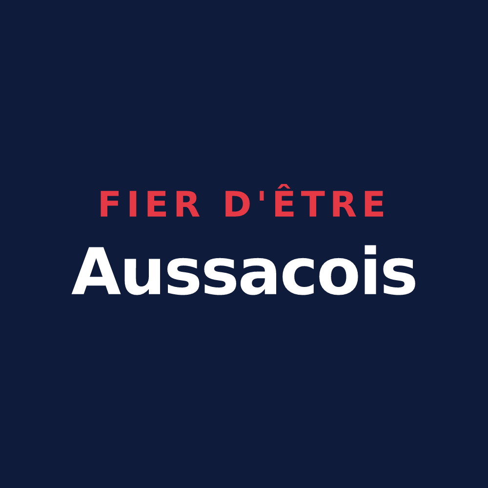 T-shirt « Fier d'être Aussacois » — design pour Aussac