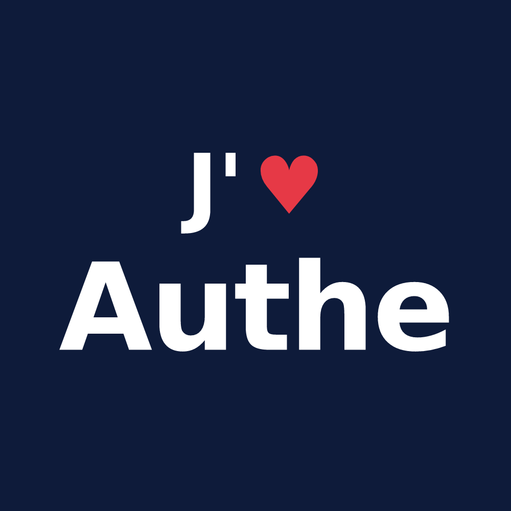T-shirt personnalisé Authe — design J'aime Authe