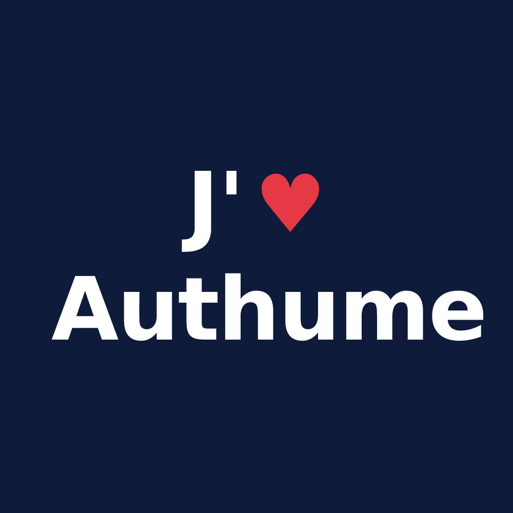 T-shirt personnalisé Authume — design J'aime Authume
