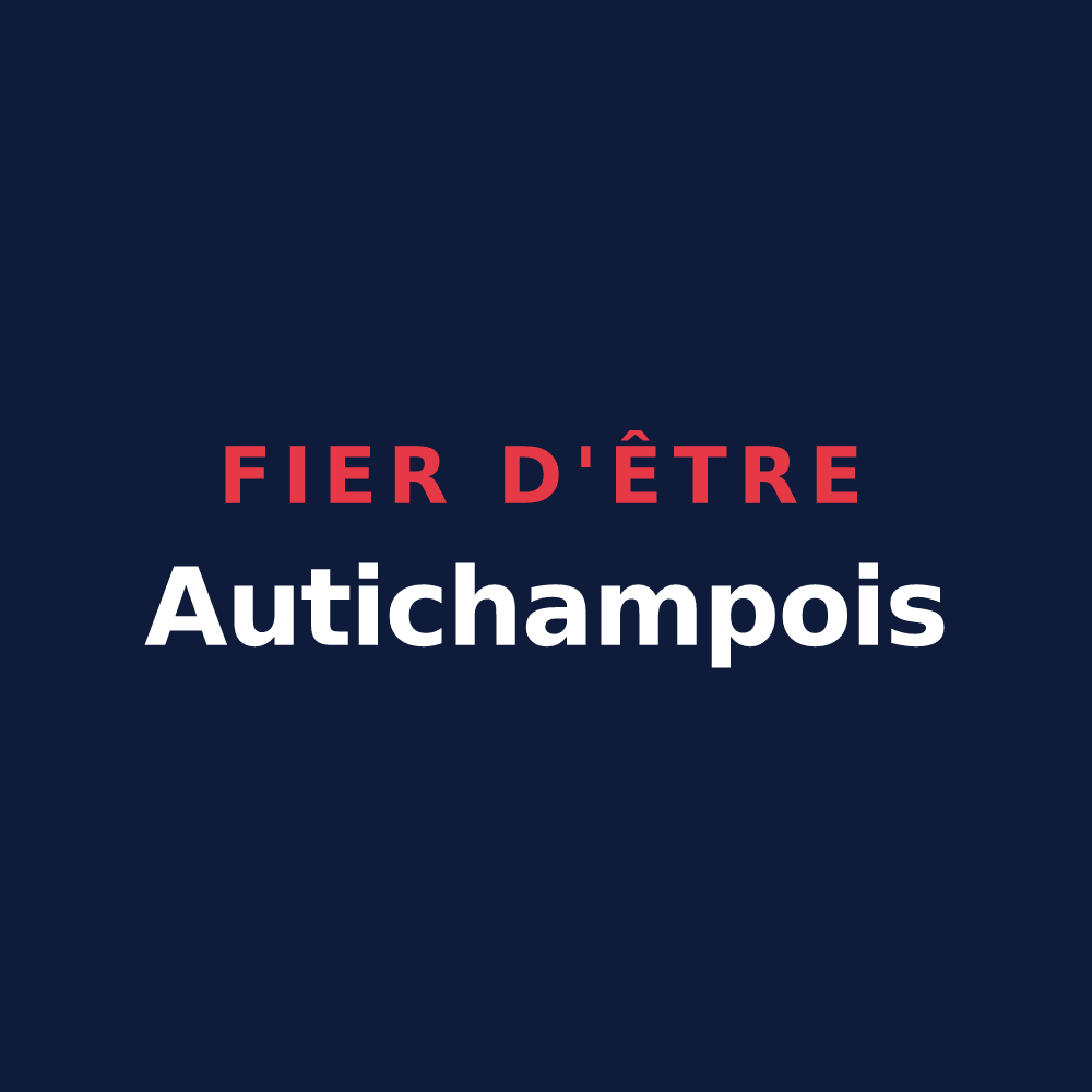T-shirt « Fier d'être Autichampois » — design pour Autichamp