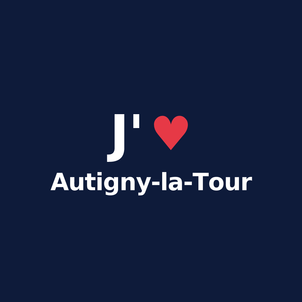 T-shirt personnalisé Autigny-la-Tour — design J'aime Autigny-la-Tour