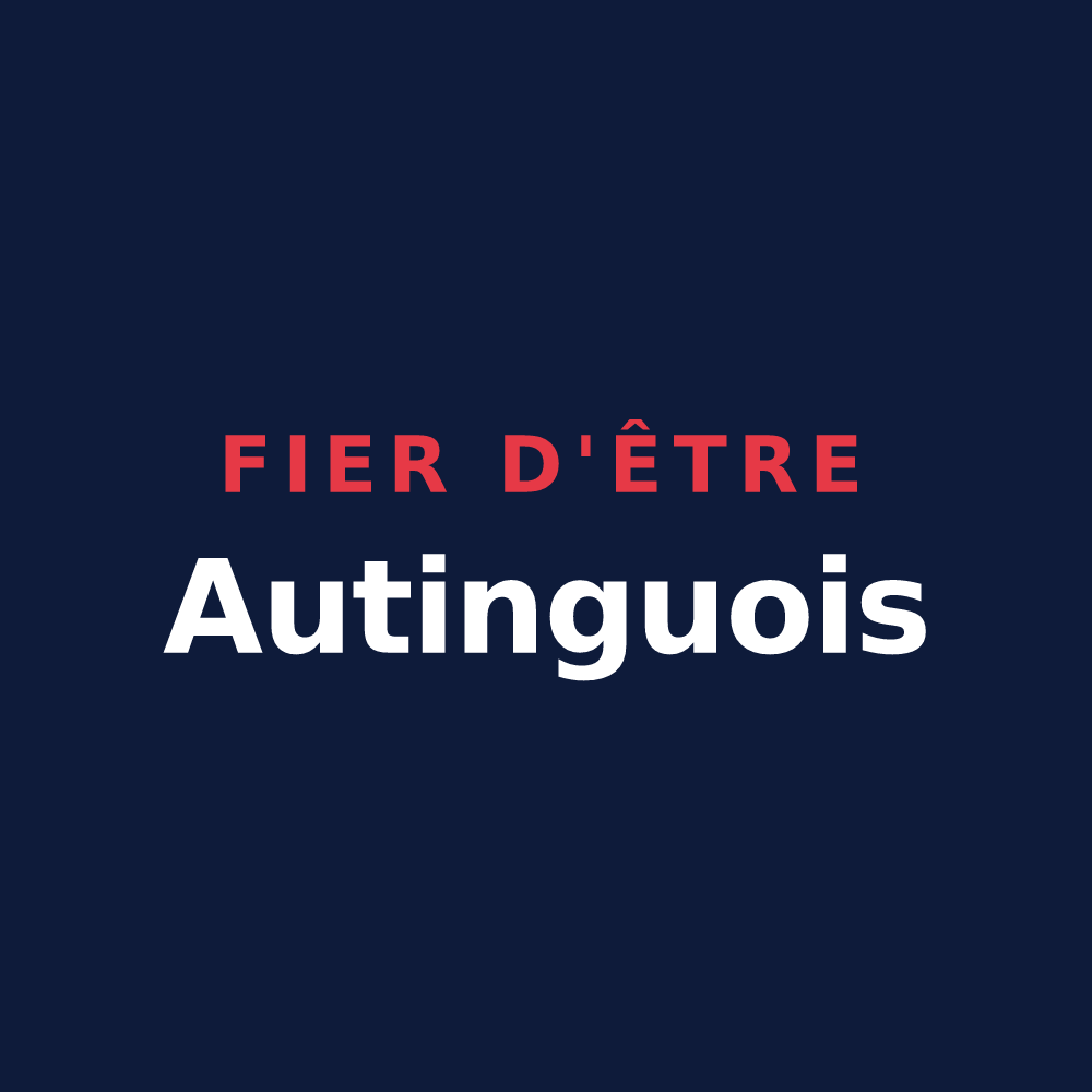 T-shirt « Fier d'être Autinguois » — design pour Autingues