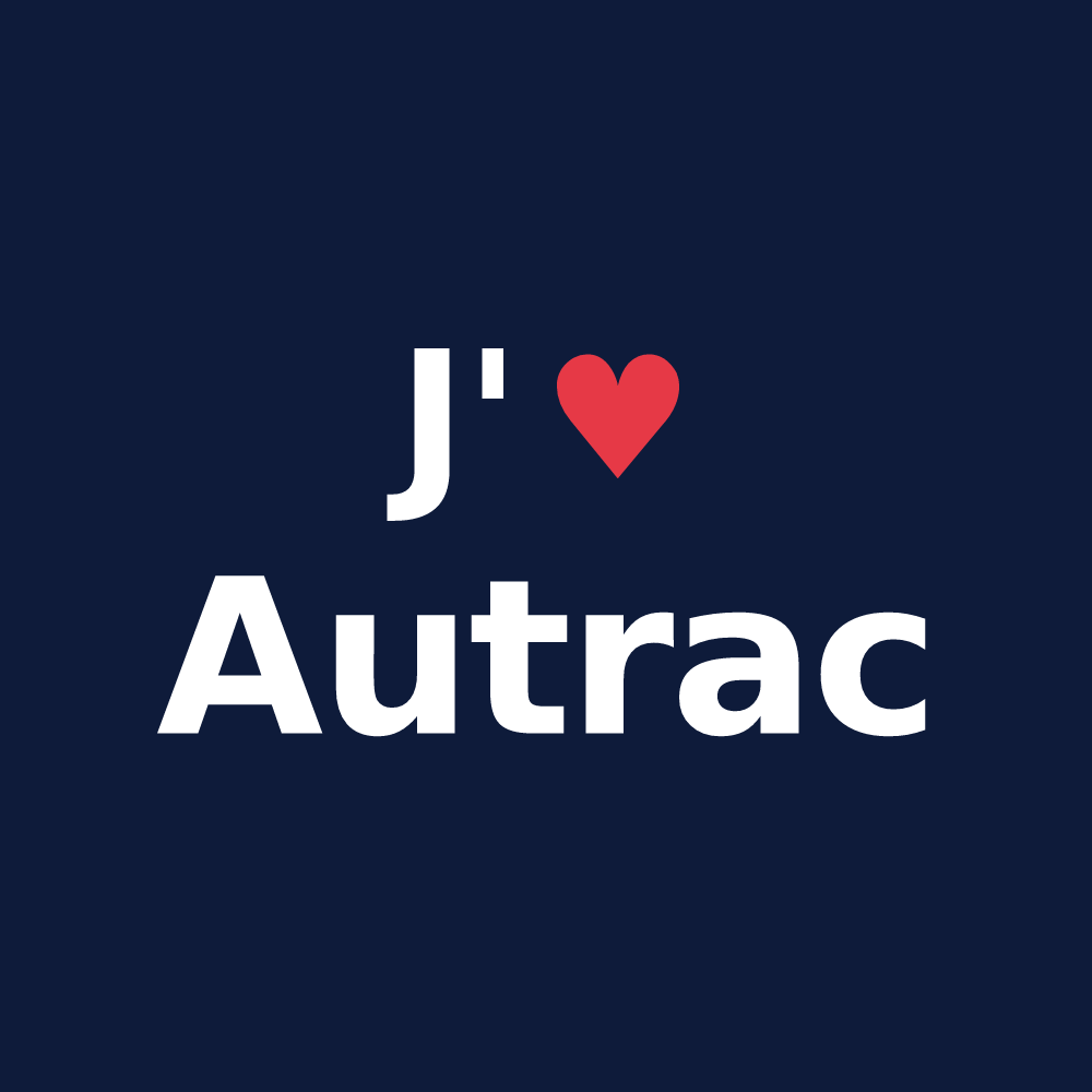 T-shirt personnalisé Autrac — design J'aime Autrac