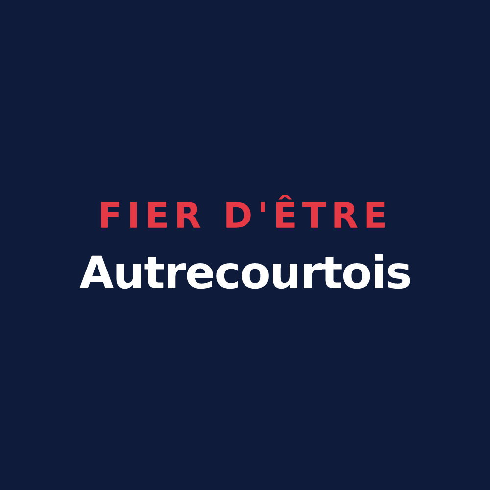 T-shirt « Fier d'être Autrecourtois » — design pour Autrecourt-et-Pourron