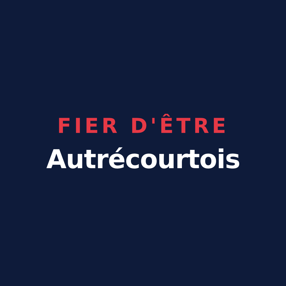 T-shirt « Fier d'être Autrécourtois » — design pour Autrécourt-sur-Aire